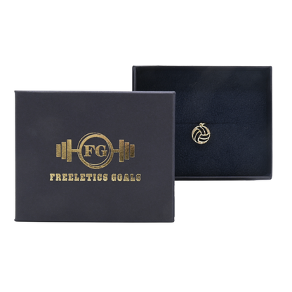 K18 Yellow Gold & Diamonds Volleyball Pendant