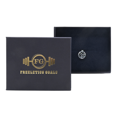 K18 White Gold & Diamonds Volleyball Pendant