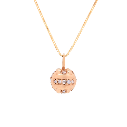 The Ace of Diamonds Volleyball Pendant